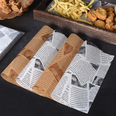 Riebalams atsparus „Pe Wax Burger Wrap“ popierius